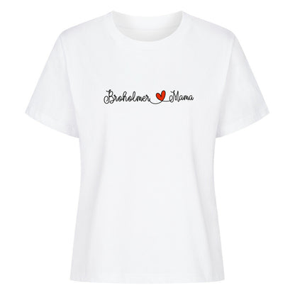 Premium Damen-Shirt "Broholmer - Mama" Weiß – hunde-shirt.de