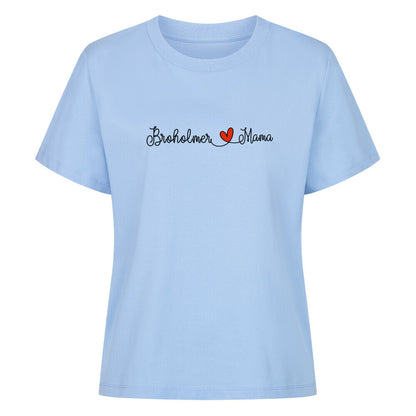 Premium Damen-Shirt "Broholmer - Mama" Sky Blue – hunde-shirt.de