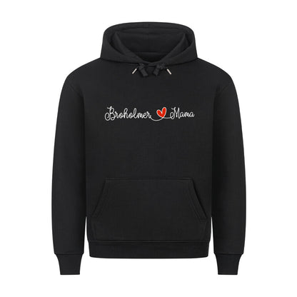 Premium Hoodie "Broholmer - Mama" Schwarz – hunde-shirt.de