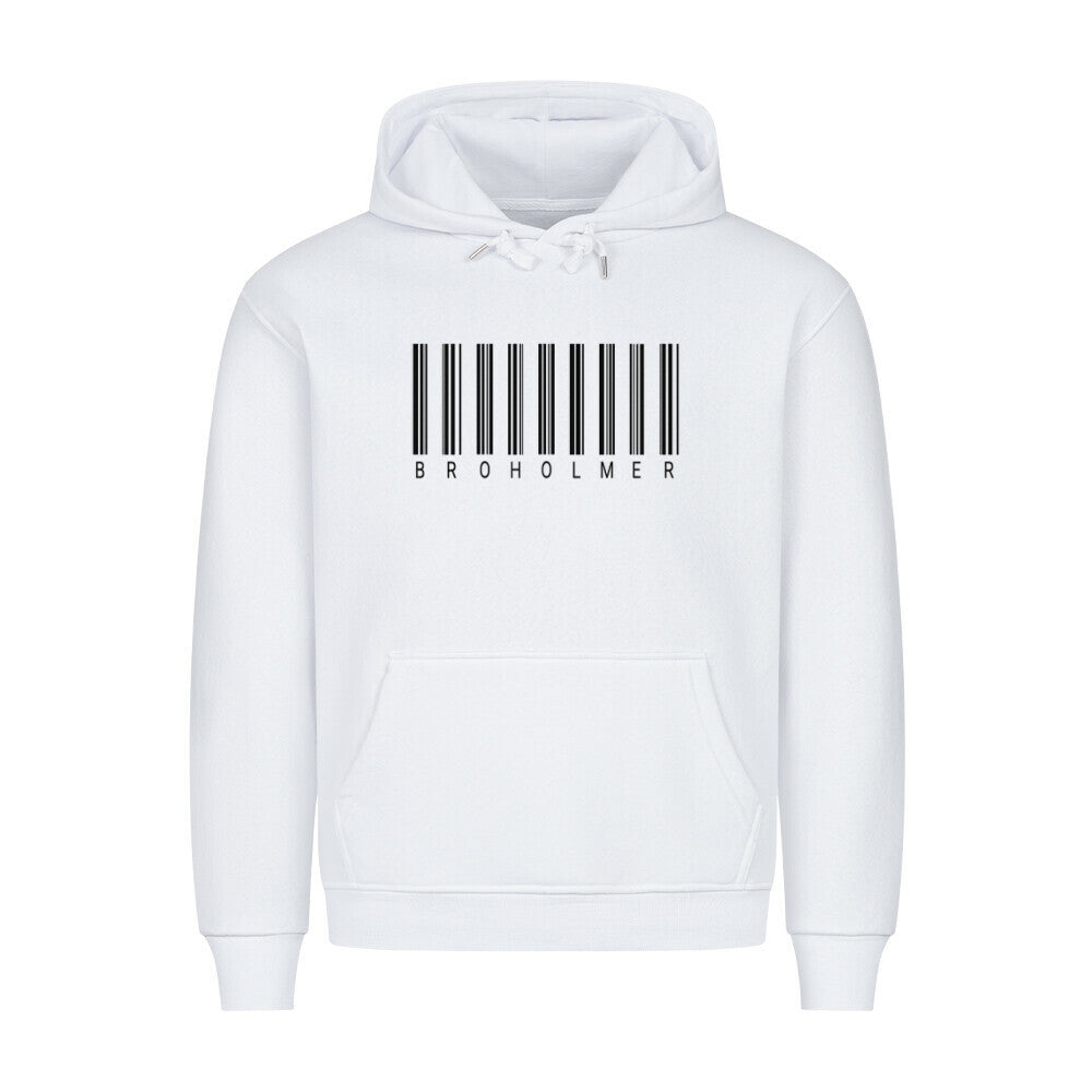 Premium Hoodie "Broholmer - Scan" Weiß – hunde-shirt.de