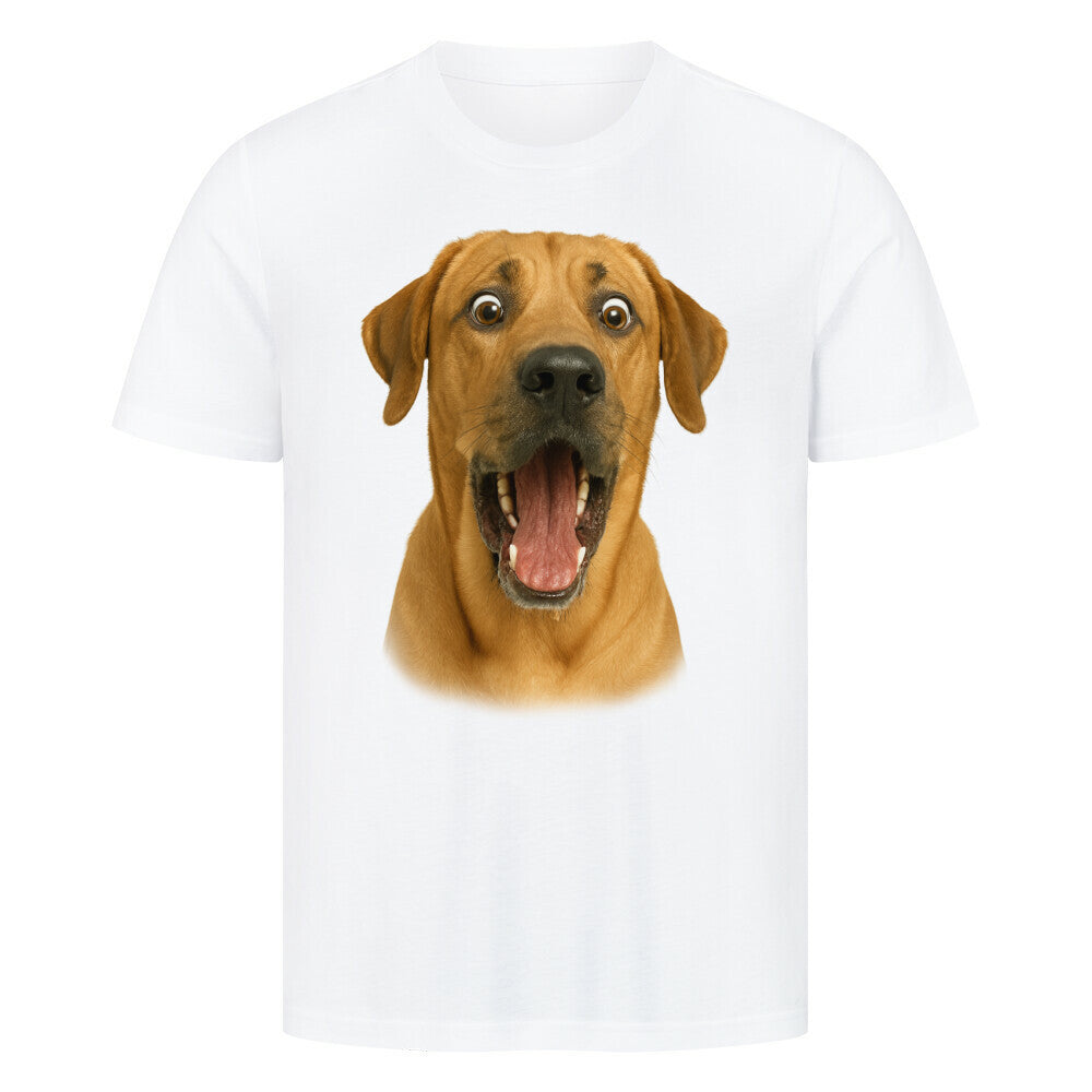 Premium T-Shirt "Broholmer - Crazy" Weiß – hunde-shirt.de