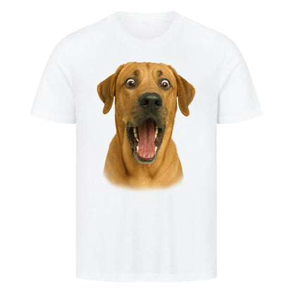 Premium T-Shirt "Broholmer - Crazy" Weiß – hunde-shirt.de