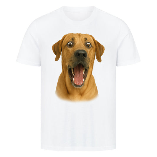 Premium T-Shirt "Broholmer - Crazy" Weiß – hunde-shirt.de