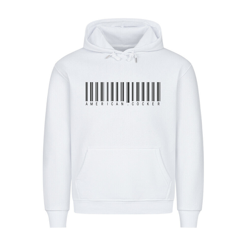 Premium Hoodie "American Cocker - Scan" Weiß – hunde-shirt.de
