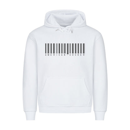 Premium Hoodie "American Cocker - Scan" Weiß – hunde-shirt.de