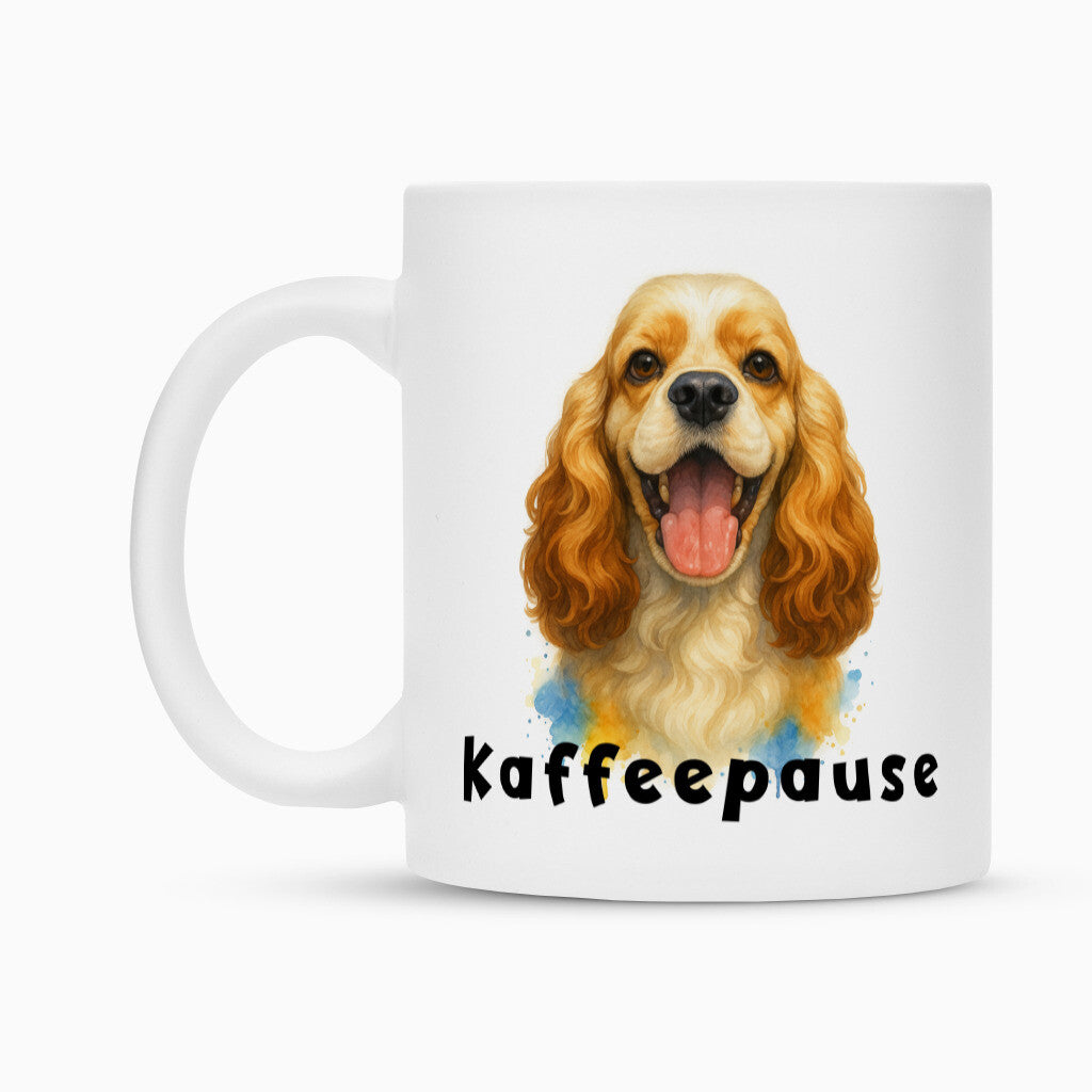 Tasse "American Cocker - Kaffeepause" – hunde-shirt.de