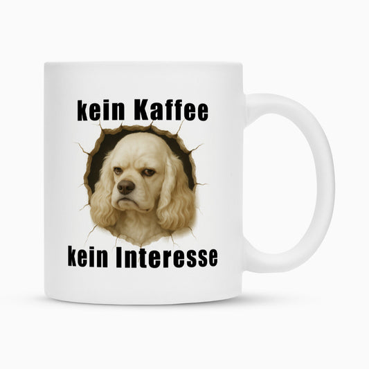 Tasse "American Cocker - kein Kaffee - kein Interesse" Weiß – hunde-shirt.de