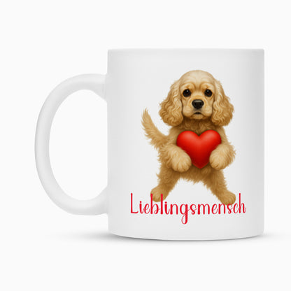 Tasse "American Cocker - Lieblingsmensch" – hunde-shirt.de