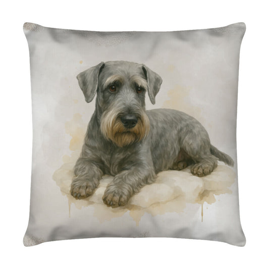 Kissen "Cesky Terrier - Relax" Weiß – hunde-shirt.de