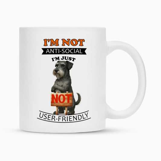 Tasse "Cesky Terrier - Anti-Social" Weiß – hunde-shirt.de