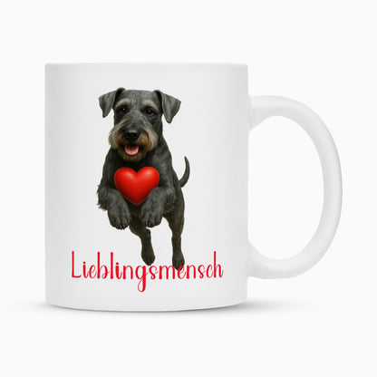 Tasse "Cesky Terrier - Lieblingsmensch" Weiß – hunde-shirt.de