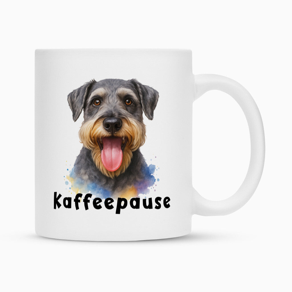 Tasse "Cesky Terrier - Kaffeepause" Weiß – hunde-shirt.de