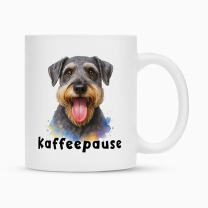 Tasse "Cesky Terrier - Kaffeepause" Weiß – hunde-shirt.de