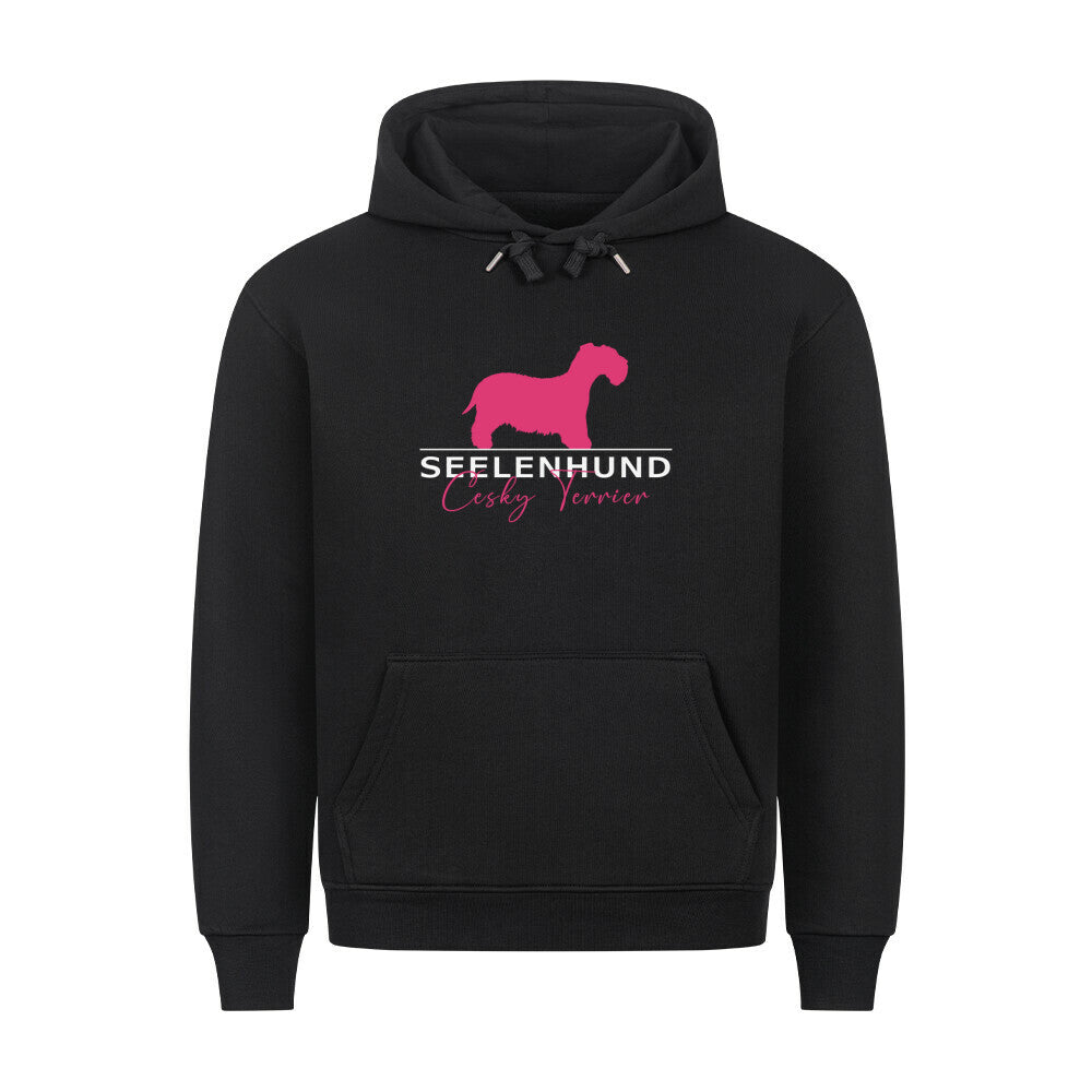 Premium Hoodie "Cesky Terrier - Seelenhund" Schwarz – hunde-shirt.de