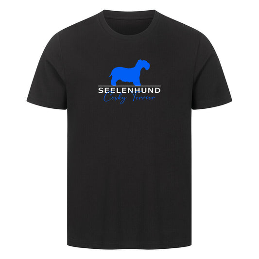 Premium T-Shirt "Cesky Terrier - Seelenhund" Schwarz – hunde-shirt.de