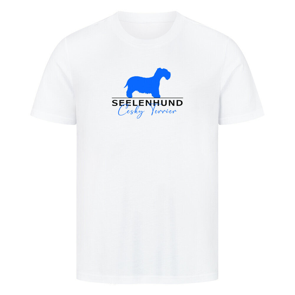 Premium T-Shirt "Cesky Terrier - Seelenhund" Weiß – hunde-shirt.de