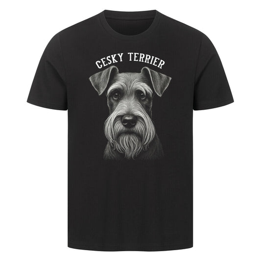 Premium T-Shirt "Cesky Terrier - Pure" Schwarz – hunde-shirt.de
