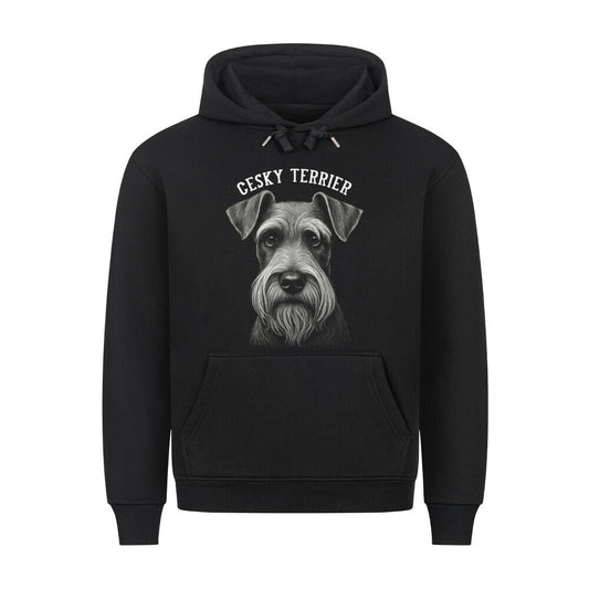 Premium Hoodie "Cesky Terrier - Pure" Schwarz – hunde-shirt.de