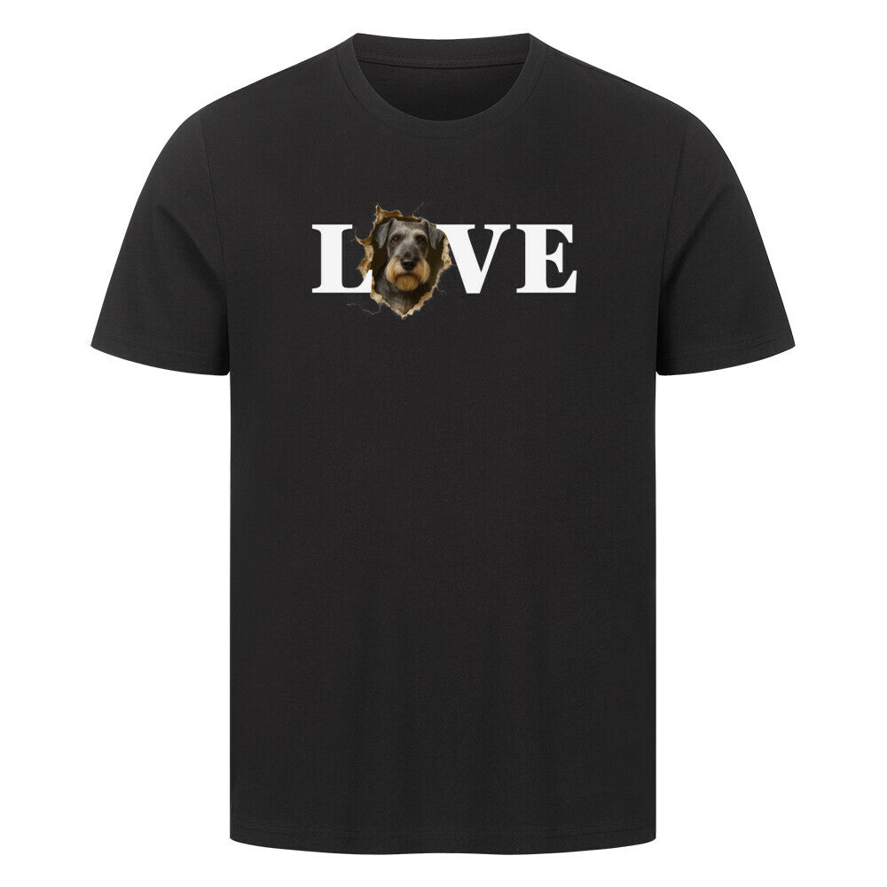 Premium T-Shirt "Cesky Terrier - LOVE" Schwarz – hunde-shirt.de