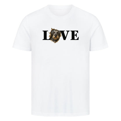 Premium T-Shirt "Cesky Terrier - LOVE" Weiß – hunde-shirt.de