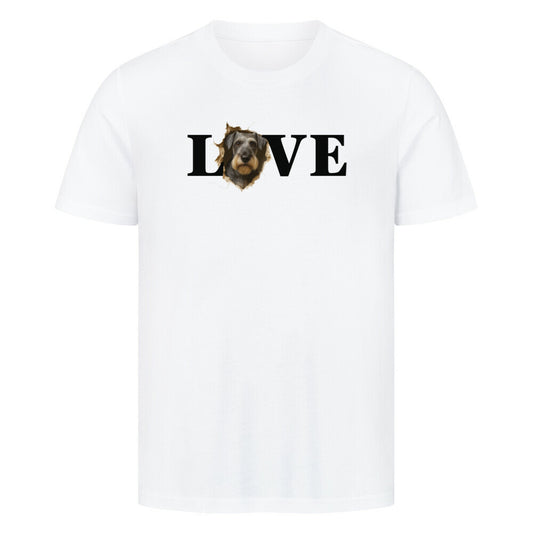 Premium T-Shirt "Cesky Terrier - LOVE" Weiß – hunde-shirt.de