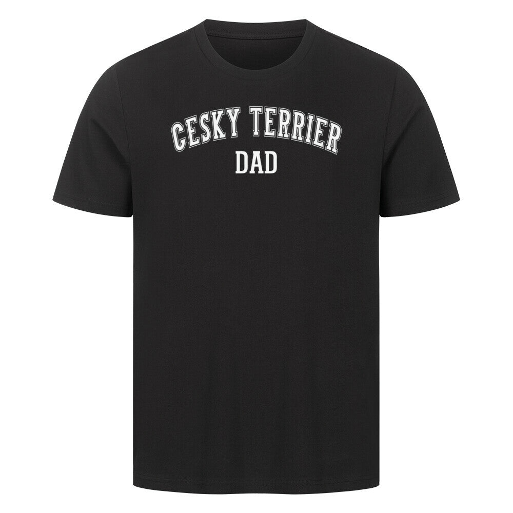Premium T-Shirt "Cesky Terrier - DAD" Schwarz – hunde-shirt.de