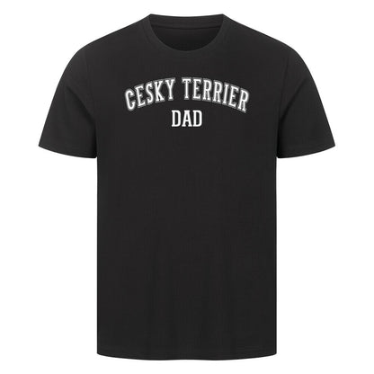 Premium T-Shirt "Cesky Terrier - DAD" Schwarz – hunde-shirt.de