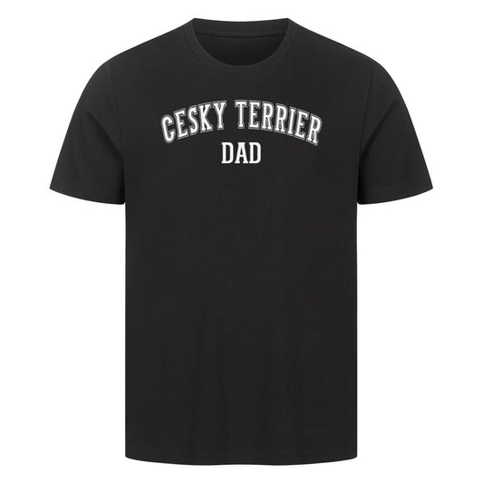 Premium T-Shirt "Cesky Terrier - DAD" Schwarz – hunde-shirt.de