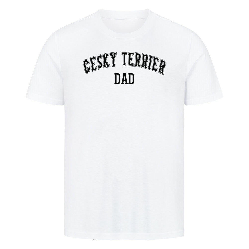 Premium T-Shirt "Cesky Terrier - DAD" Weiß – hunde-shirt.de