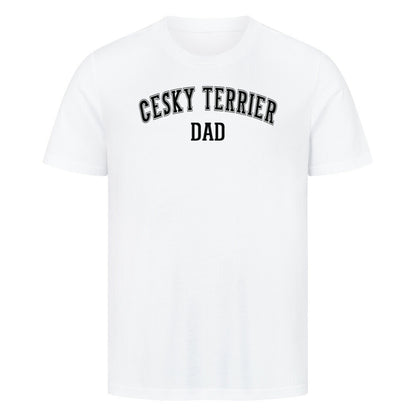 Premium T-Shirt "Cesky Terrier - DAD" Weiß – hunde-shirt.de