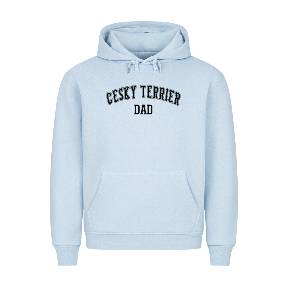 Premium Hoodie "Cesky Terrier - DAD" Babyblau – hunde-shirt.de
