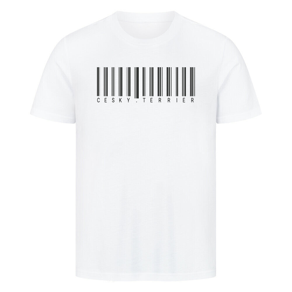 Premium T-Shirt "Cesky Terrier - Scan" Weiß – hunde-shirt.de