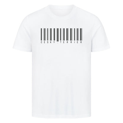 Premium T-Shirt "Cesky Terrier - Scan" Weiß – hunde-shirt.de