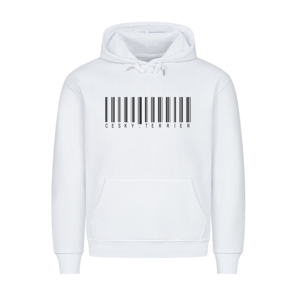 Premium Hoodie "Cesky Terrier - Scan" Weiß – hunde-shirt.de