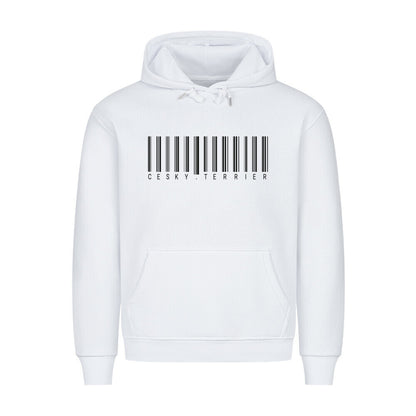 Premium Hoodie "Cesky Terrier - Scan" Weiß – hunde-shirt.de