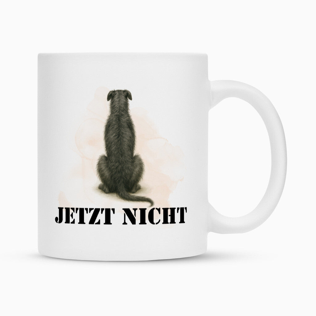 Tasse "Deerhound - JETZT NICHT" Weiß – hunde-shirt.de