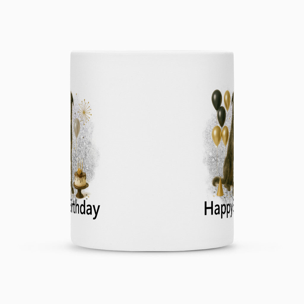 Tasse "Deerhound - Happy Birthday" – hunde-shirt.de