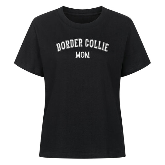 Premium Damen-Shirt "Border Collie - MOM" Schwarz – hunde-shirt.de