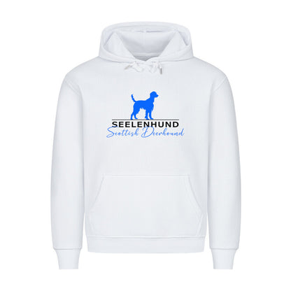 Premium Hoodie "Deerhound - Seelenhund" Weiß – hunde-shirt.de