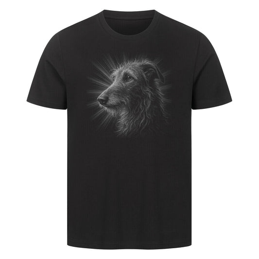 Premium T-Shirt "Deerhound - Shine" Schwarz – hunde-shirt.de