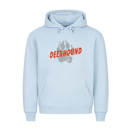Premium Hoodie "Deerhound - PAW" Babyblau – hunde-shirt.de