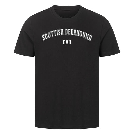 Premium T-Shirt "Deerhound - DAD" Schwarz – hunde-shirt.de