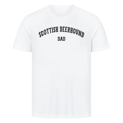 Premium T-Shirt "Deerhound - DAD" Weiß – hunde-shirt.de