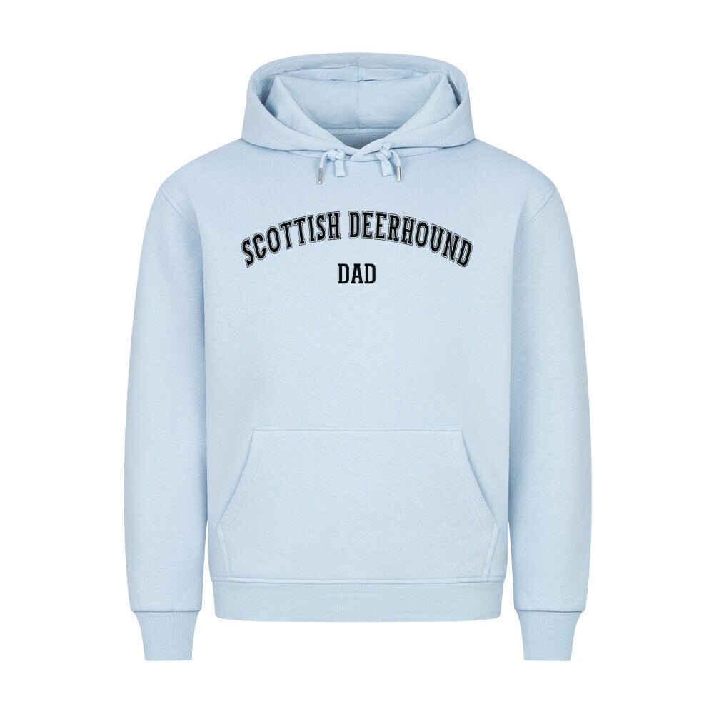 Premium Hoodie "Deerhound - DAD" Babyblau – hunde-shirt.de