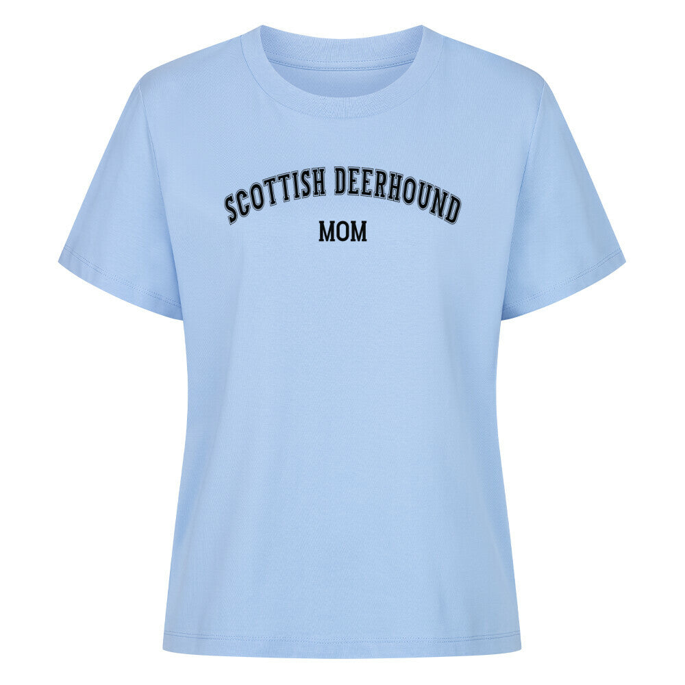 Premium Damen-Shirt "Deerhound - MOM" Sky Blue – hunde-shirt.de