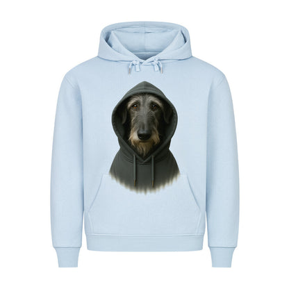 Premium Hoodie "Deerhound - Hooded" Babyblau – hunde-shirt.de