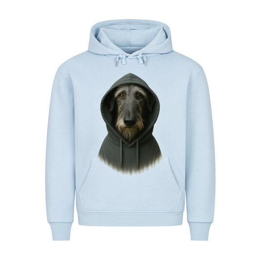 Premium Hoodie "Deerhound - Hooded" Babyblau – hunde-shirt.de