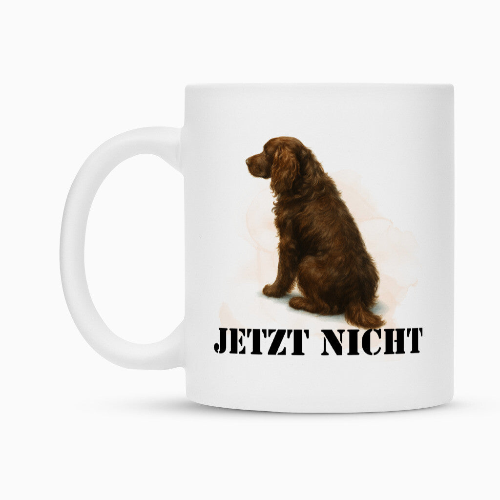 Tasse "Boykin Spaniel - JETZT NICHT" Weiß – hunde-shirt.de