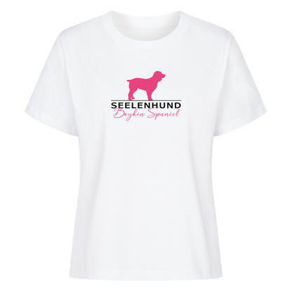 Premium Damen-Shirt "Boykin Spaniel - Seelenhund" Weiß – hunde-shirt.de