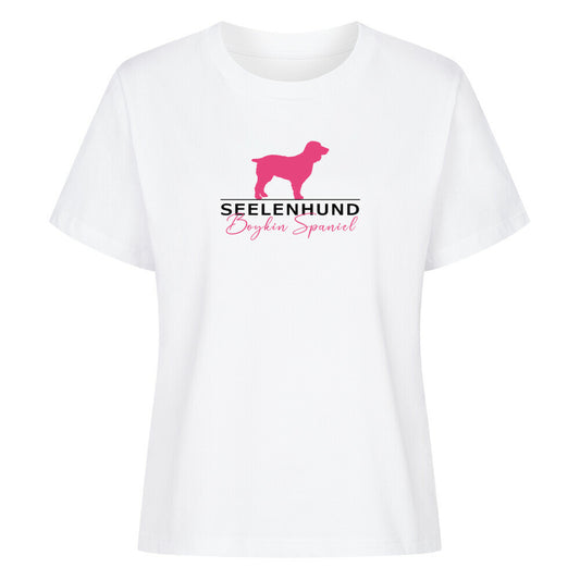 Premium Damen-Shirt "Boykin Spaniel - Seelenhund" Weiß – hunde-shirt.de